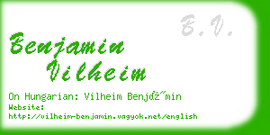 benjamin vilheim business card